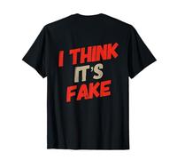 Texte Humoristique de Gym avec Inscription « I Think It's Fake Gym » T-Shirt