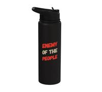 Texte humoristique drôle pour les gens drôle ennemi du peuple Stainless Steel Insulated Water Bottle