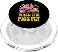 Texte Humoristique drôle pour Les Gens drôle Quand Les cochons volent PopSockets PopGrip pour MagSafe