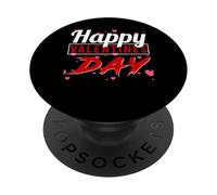 Texte Joyeux Saint-Valentin Cœurs Rouge Festif PopSockets PopGrip Adhésif