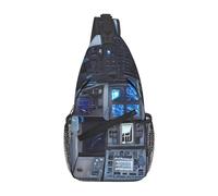 Texte mystérieux adapté pour le sport, la course à pied, les voyages, les sacs à bandoulière pour homme et femme, Cabane du futur, Taille unique, Rétro