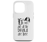 Texte Noir « Hell is Empty and All The Devils are Here » Coque pour iPhone 13 Pro