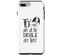 Texte Noir « Hell is Empty and All The Devils are Here » Coque pour iPhone 7 Plus/8 Plus