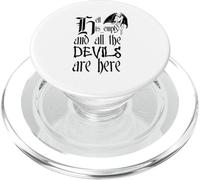 Texte Noir « Hell is Empty and All The Devils are Here » PopSockets PopGrip pour MagSafe