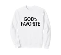Texte Noir PRÉFÉRÉ DE Dieu conçu Sweatshirt