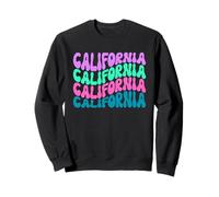 Texte ondulé Mignon I Love California Sweatshirt