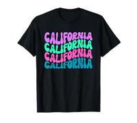 Texte ondulé Mignon I Love California T-Shirt