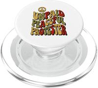 Texte ondulé rétro Groovy de Manifestation Pacifique PopSockets PopGrip pour MagSafe