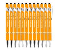 Texte personnalisé biros personnalisés, jusqu'à 1000 stylos personnalisés en vrac, écrivez votre nom, texte, message Stylet 2 en 1 pour entreprise, remise de diplôme, célébration d'anniversaire