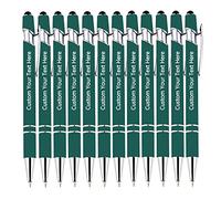 Texte personnalisé biros personnalisés, jusqu'à 1000 stylos personnalisés en vrac, écrivez votre nom, texte, message Stylet 2 en 1 pour entreprise, remise de diplôme, célébration d'anniversaire