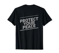 Texte rétroimprimé drôle pour Les Gens Protégez Votre Paix T-Shirt