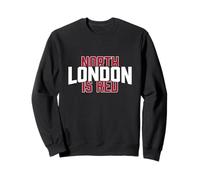 Texte Rouge du Nord de Londres Sweatshirt