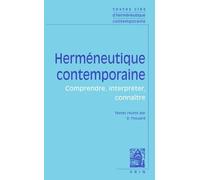 Textes clés d'herméneutique contemporaine de Denis Thouard (2011) Broché