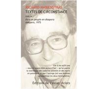 Textes de circonstance - tirés de «Être un peuple en diaspor - Richard Marienstras - Eclat Eds De L' - Poche - Essai