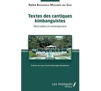 Textes des cantiques kimbanguistes – Best-sellers et contemporains – L'Harmattan