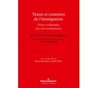 Textes et contextes de l'immigration France et Allemagne face à la mondialisation - Paola Salerni - Hermann - broché - Essai