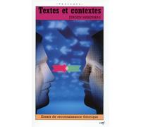 Textes et contextes - essais de reconnaissance théorique - Jürgen Habermas - Cerf - Livre