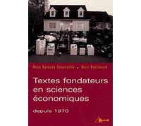 Textes fondateurs de l'économie contemporaine