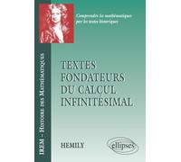 Textes fondateurs du calcul infinitésimal