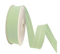 TEXTEX = Biais de 20mm de Large. 50% Coton et 50% Polyester. Pièce de 10m - (Vert Clair)