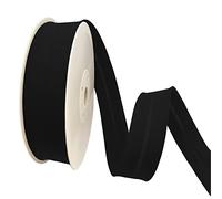 TEXTEX = Biais de 40 mm de large. 50 % coton et 50 % polyester. Morceau de 10 m - (Noir)