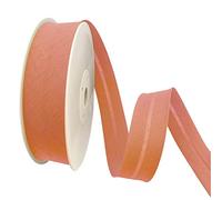 TEXTEX = Biais de 40 mm de large. 50 % coton et 50 % polyester. Pièce de 10 m - Corail