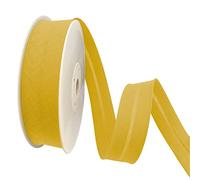 TEXTEX = Biais de 40mm de Large. 50% Coton et 50% Polyester. Pièce de 10m - (Jaune)