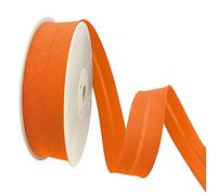 TEXTEX = Biais de 40mm de Large. 50% Coton et 50% Polyester. Pièce de 10m - (Orange)