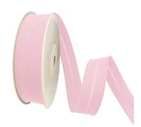TEXTEX = Biais large 30 mm. 50 % coton et 50 % polyester. Pièce de 10 m - (Rose)