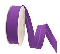 TEXTEX = Ruban de 40 mm de largeur. 50 % coton et 50 % polyester. Pièce de 10 m - (Violet)