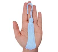 TEXTEX = Tête de Turc Cuquillo Tassel. 10 cm de Long. 100% Rayonne. Sachet de 5 Unités - (Bleu Ciel)