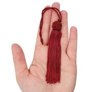 TEXTEX = Tête de Turc Cuquillo Tassel. 10 cm de Long. 100% Rayonne. Sachet de 5 Unités - (Grenat)