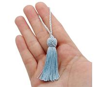 TEXTEX = Tête de Turc Cuquillo Tassel. 5 cm de Long. 100% Rayonne. Sachet de 5 Unités - (Bleu Ciel)