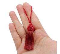 TEXTEX = Tête de Turc Cuquillo Tassel. 5 cm de Long. 100% Rayonne. Sachet de 5 Unités - (Grenat)