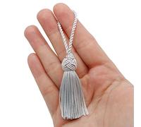 TEXTEX = Tête de Turc Cuquillo Tassel. 5 cm de Long. 100% Rayonne. Sachet de 5 Unités - (Gris Clair)