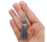 TEXTEX = Tête de Turc Cuquillo Tassel. 5 cm de Long. 100% Rayonne. Sachet de 5 Unités - (Gris Foncé)
