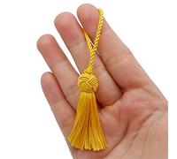 TEXTEX = Tête de Turc Cuquillo Tassel. 5 cm de Long. 100% Rayonne. Sachet de 5 Unités - (Jaune)