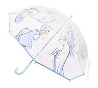 Textiel Trade Parapluie Transparent Enfant Reine des Neiges Elsa, Bleu