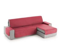 TEXTIL-HOME Housse de Canapé d’Angle Droit avec Accoudoirs Adele 200 cm - Housse Protège-Canapé Réversible Matelassé Rouge, Anti-Taches, Lavable, Idéal Animaux,