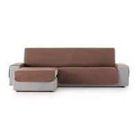 TEXTIL-HOME Housse de Canapé d’Angle Gauche avec Accoudoirs Adele 200 cm - Housse Protège-Canapé Réversible Matelassé Marron, Anti-Taches, Lavable, Idéal Animaux,