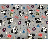 textil pertex Tissu Disney Mickey Souris Visages 100% Popeline de Coton 1 MTS x 140 cms