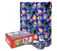 Textil y complementos avengers CRD-2200003666-T07/T08-PEARL Ensemble couverture polaire et pantoufles (32/33 (L)), bleu