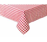 TextilDepot24 Nappe de Table à Carreaux, 5 mm, 100 % Coton, pour Maison de Campagne, Fermier, 110 x 250 cm, Carreaux en Rouges et Blancs