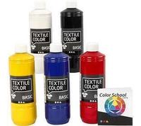 Textile Color, Couleurs Assorties, 5x500ml