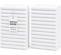 Textile Empire Lot de 24 Serviettes de Salon Blanc 40,6 x 68,6 cm