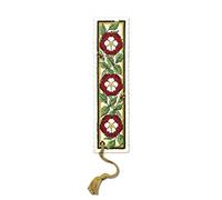 Textile Heritage Collection Cross Stitch Bookmark Kit - Heraldic Rose by