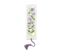 Textile Heritage Kit point de croix marque-page pois de senteur