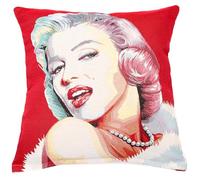 textile idea Housse de coussin, 45 x 45 cm, décorative, avec motif, housse de coussin, coussin décoratif, coussin de canapé, motif Marilyn Monroe, 1 pièce