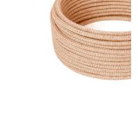 Textile Jute Electric Cable 5 MetresVintage Effect 2 Wires of 0.75mm²Decorative Cable LampsFabric CordJute Electric WireElectric RopeFabric Electrical Cable