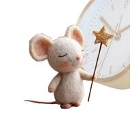 Textile Ornament, Soft Plush Figurine, Decorative Animal Statue, Cloth Craft Figure, Mini Display Art Piece, Seasonal Accent for Winter, Spring, Living Room, Desk, Shelf, Event, & Gathering Use